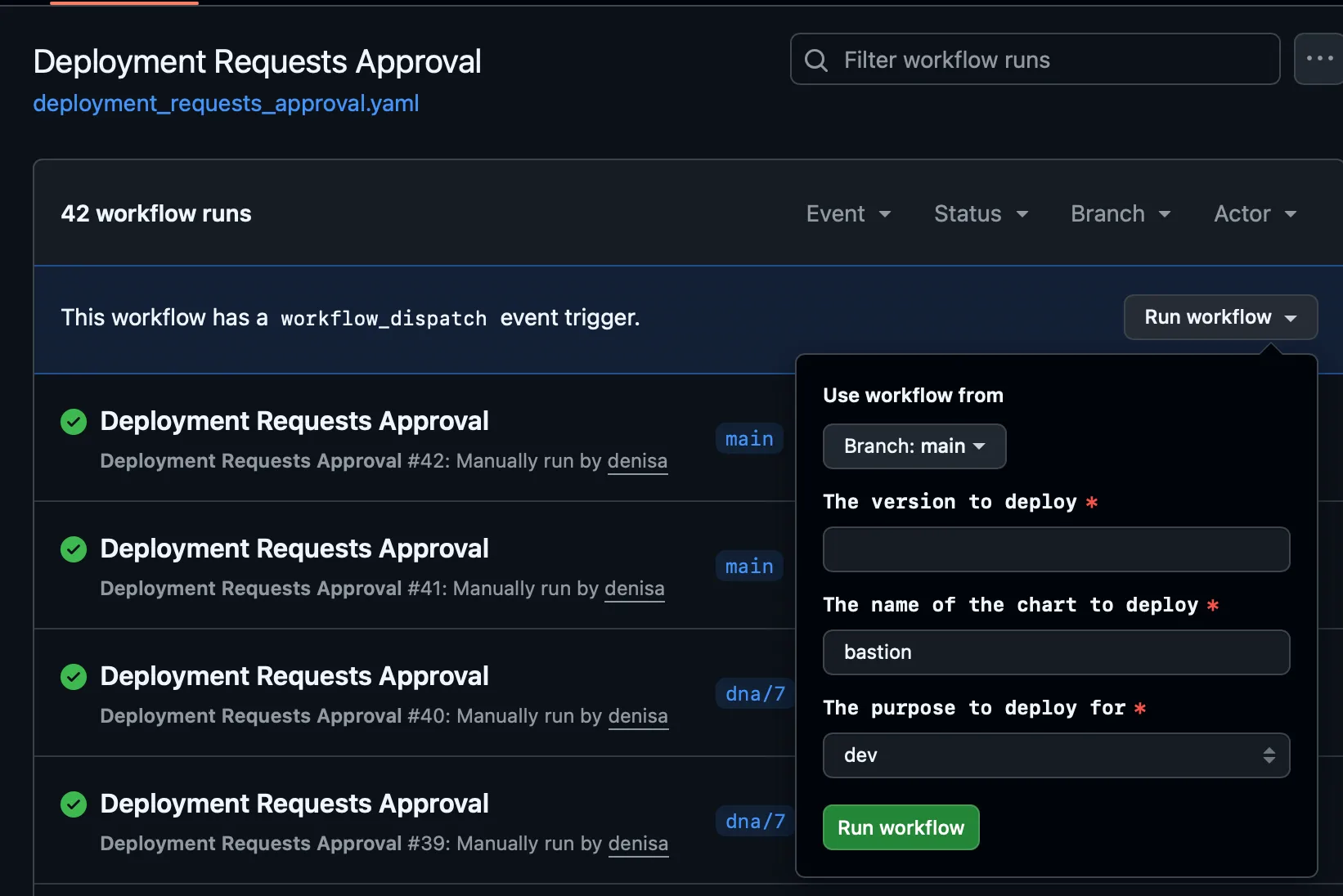 Deployment Approval Workflow