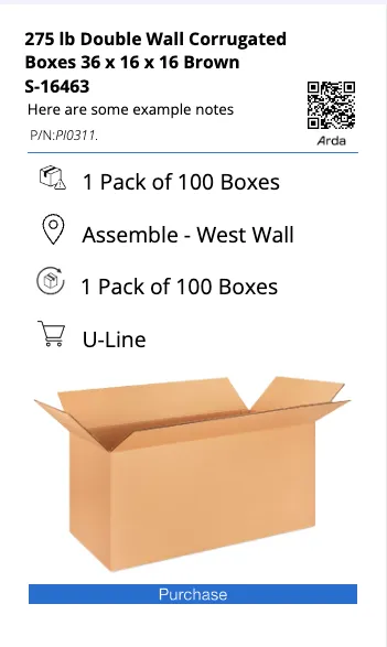 Kanban Card Layout
